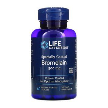 Бромелайн у кишковорозчинній оболонці Life Extension Specially-Coated Bromelain 500 mg - 60 таблеток 2022-10-1885 фото
