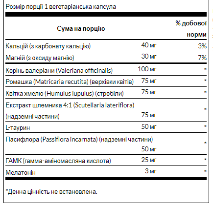 Комплекс для сну Swanson Sleep Essentials - 60 рослинних капсул 100-30-3445502-20 фото