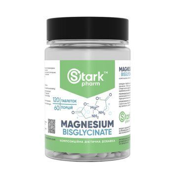 Магній Stark Pharm Magnesiun Bis-Glycinate - 120tabs 2023-10-3748 фото
