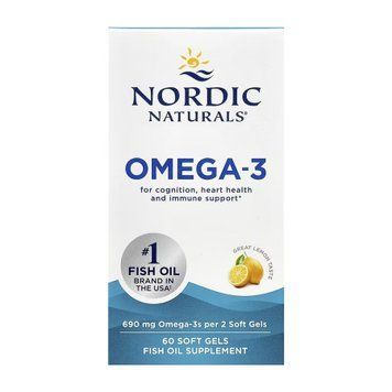 Омега-3 Nordic Naturals Omega-3 - 60 м'яких капсул 2023-10-5943 фото
