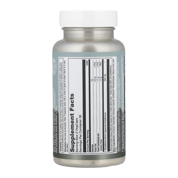 Ліпосомальний глутатіон 500 мг Solaray Liposomal Glutathione 500mg - 60 вег-капсул 2024-11-1044 фото