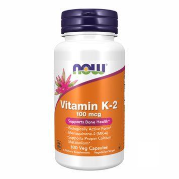 Вітамін K-2 Now Foods Vitamin K-2 100mcg - 100 капсул 2022-10-0460 фото