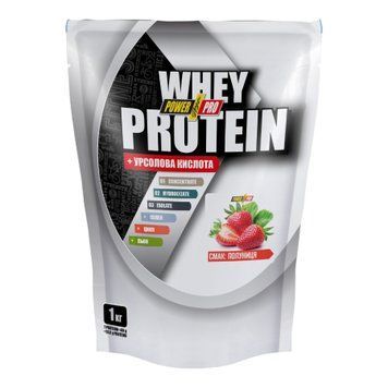 Сироватковий протеїн Power Pro Whey Protein - 1000g Полуниця зі вершками 2023-10-5823 фото