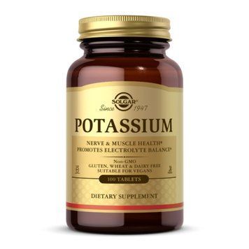 Калій Solgar Potassium - 100 таблеток 100-69-8392737-20 фото