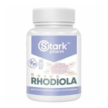 Родіола рожева Stark Pharm Stark Rhodiola rosea 400mg - 60 капсул 100-61-6645805-20 фото