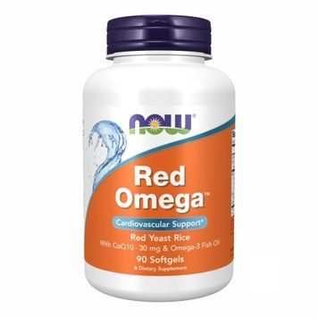 Комплекс червоного дріжджового рису та риб'ячого жиру Now Foods Red Omega - 90 м'яких капсул 2022-10-0059 фото