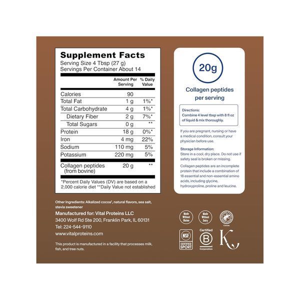 Пептиди колагену Vital Proteins Collagen Peptides - 383g Шоколад 2023-10-5463 фото