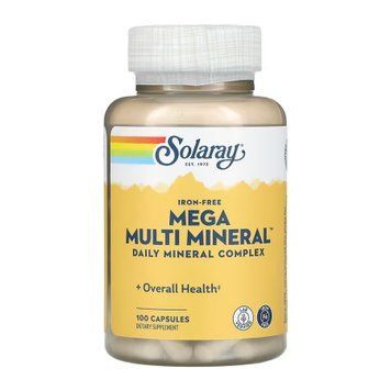 Мультимінеральний комплекс без заліза Mega Multi Mineral Iron-Free - 100 капсул 2023-10-6747 фото