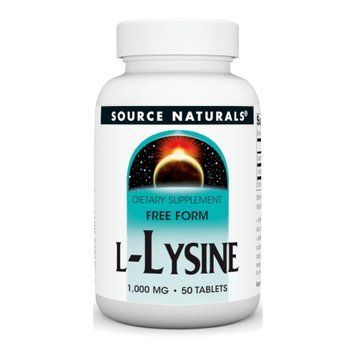 L-лізин Source Naturals L-Lysine 1000mg - 50 таблеток 2023-10-4606 фото