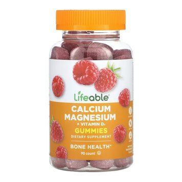 Кальцій Магній + Вітамін D для дітей у желейках Lifeable Calcium Magnesium + Vitamin D Adult - 90 желейок 2023-10-7270 фото