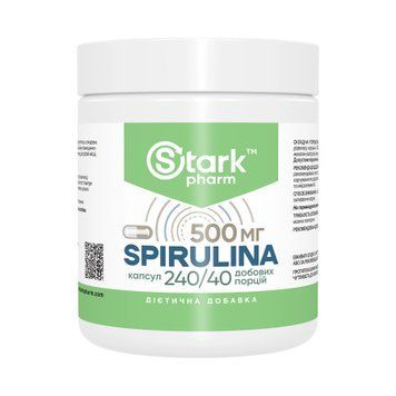 Спіруліна Stark Pharm Spirulina 500mg - 240 капсул 2024-11-0863 фото
