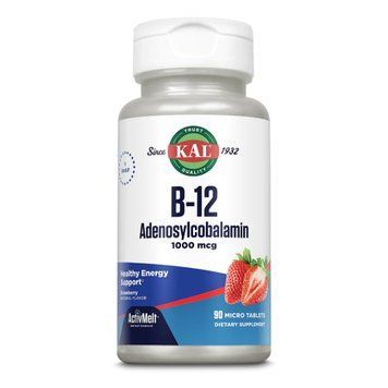 Вітамін B12 аденозилкобаламін 1000 mcg KAL 90 таблеток 2022-10-1769 фото