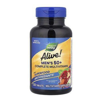 Мультивітамінний комплекс для чоловіків 50+ Nature's Way Men's 50+ Complete Multivitamin - 130 tabletok 2023-10-6940 фото