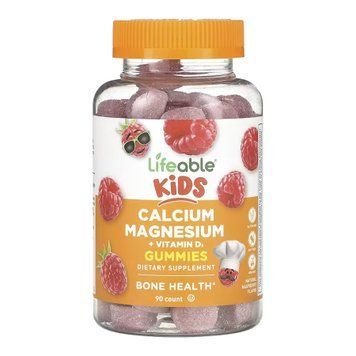 Дитячий кальцій магній + вітамін D у желейках Lifeable Calcium Magnesium + Vitamin D Kids - 90 желейок 2023-10-7271 фото