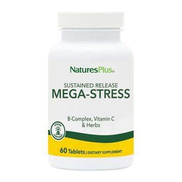 Комплекс антистрес Nature's Plus Mega-Stress - 60 таблеток 2023-10-6844 фото