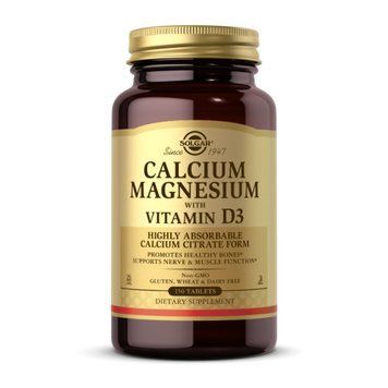 Кальцій та магній з вітаміном D3 Solgar Calcium Magnesium with Vitamin D3 - 150 таблеток 2023-10-3696 фото