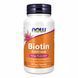 Біотин Now Foods BIOTIN 5000mcg - 60 рослинних капсул 2022-10-0566 фото 1