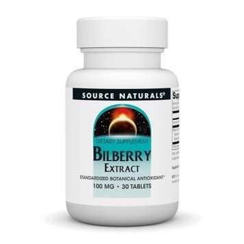 Екстракт чорниці Source Naturals Bilberry Extract 100 mg - 30 таблеток 2023-10-6132 фото