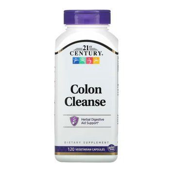 Комплекс для очищення кишечника 21st Century Colon Cleanse - 120 капсул 2023-10-7089 фото